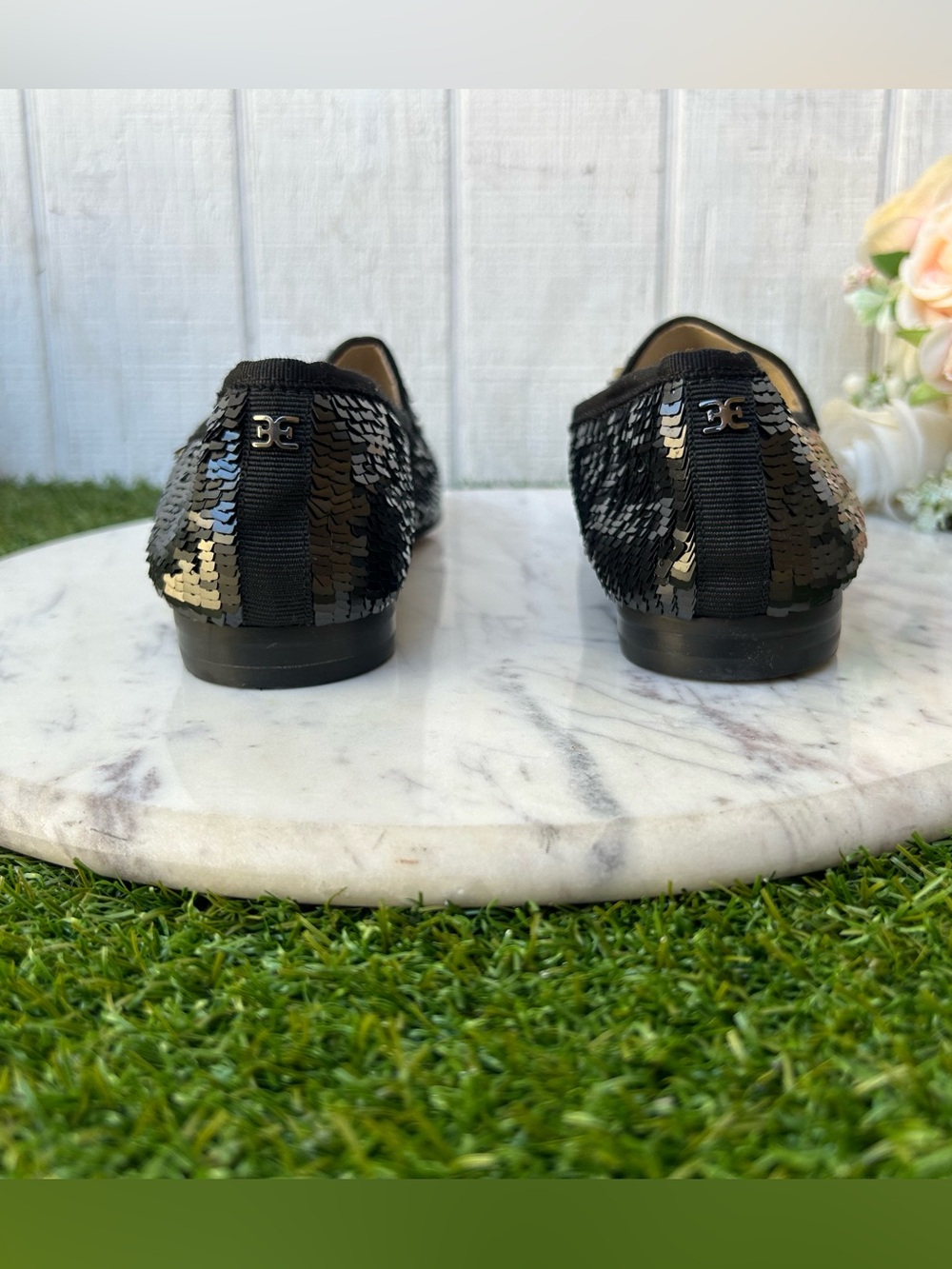 Sam Edelman Women's Loraine Loafer
Color: Black Sequin size 6 new/no box - Picture 13 of 16
